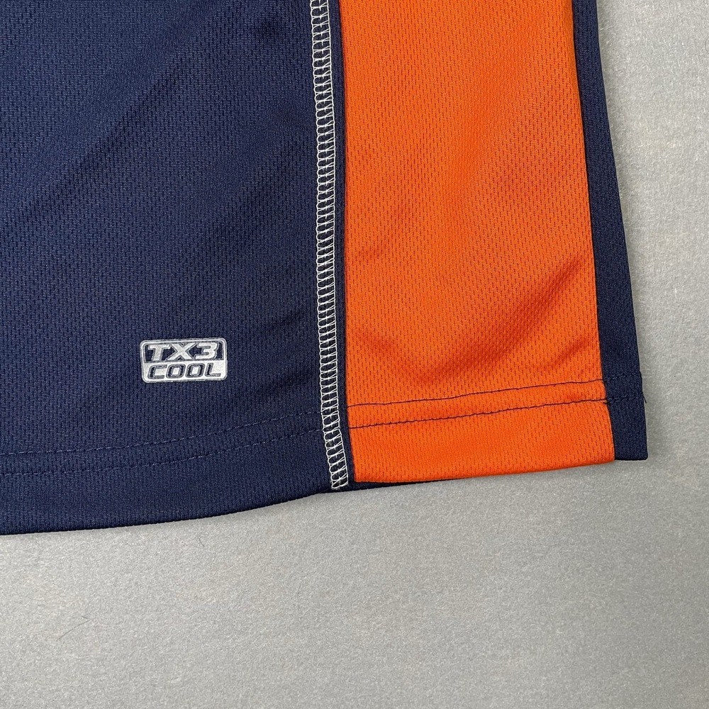 Majestic TX3 Cool Detroit Tigers Shirt Blue Orange Mens Size Extra Large L - Picture 6 of 7